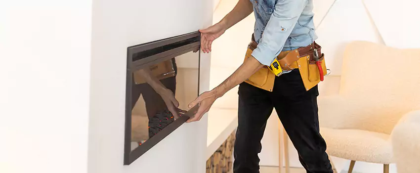 Metal Fireplace Installation in Westmont, California