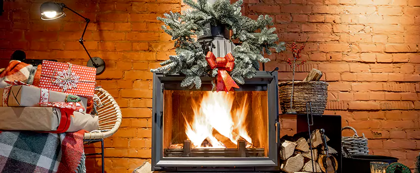 Travis Industries Linear Gas Fireplace Installation in Westmont, California